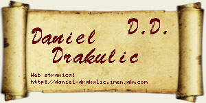 Daniel Drakulić vizit kartica